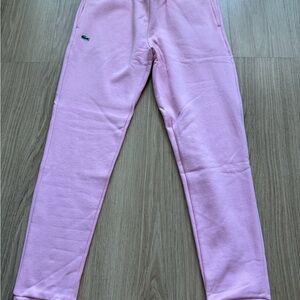 Lacoste Light Pink Girls' Fleece Jogger Pants